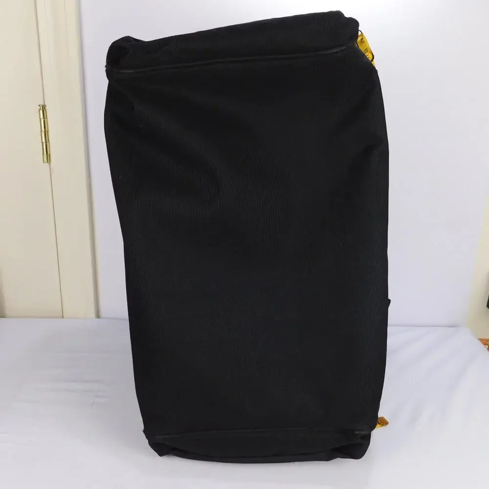 Vintage 90s B.U.M. Equipment Black Duffel Gym Travel Bag Shoulder Strap Black